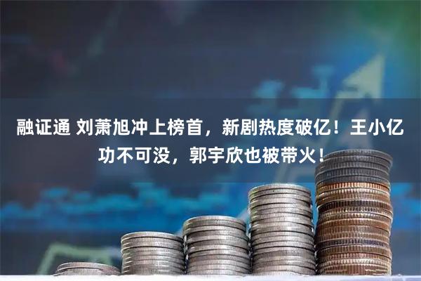 融证通 刘萧旭冲上榜首，新剧热度破亿！王小亿功不可没，郭宇欣也被带火！