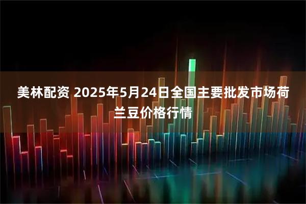 美林配资 2025年5月24日全国主要批发市场荷兰豆价格行情